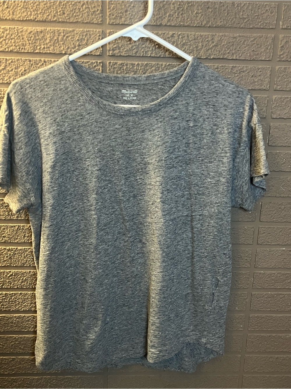 Madewell Heather Gray Short Sleeve Tee